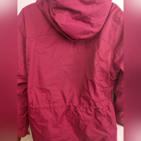 L.L BEAN Coatigan Cozy Winter Fall Casual long Red Burgundy Jacket size Large - Picture 9 of 11